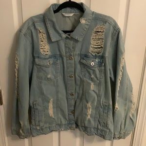 Distressed Jean Jacket